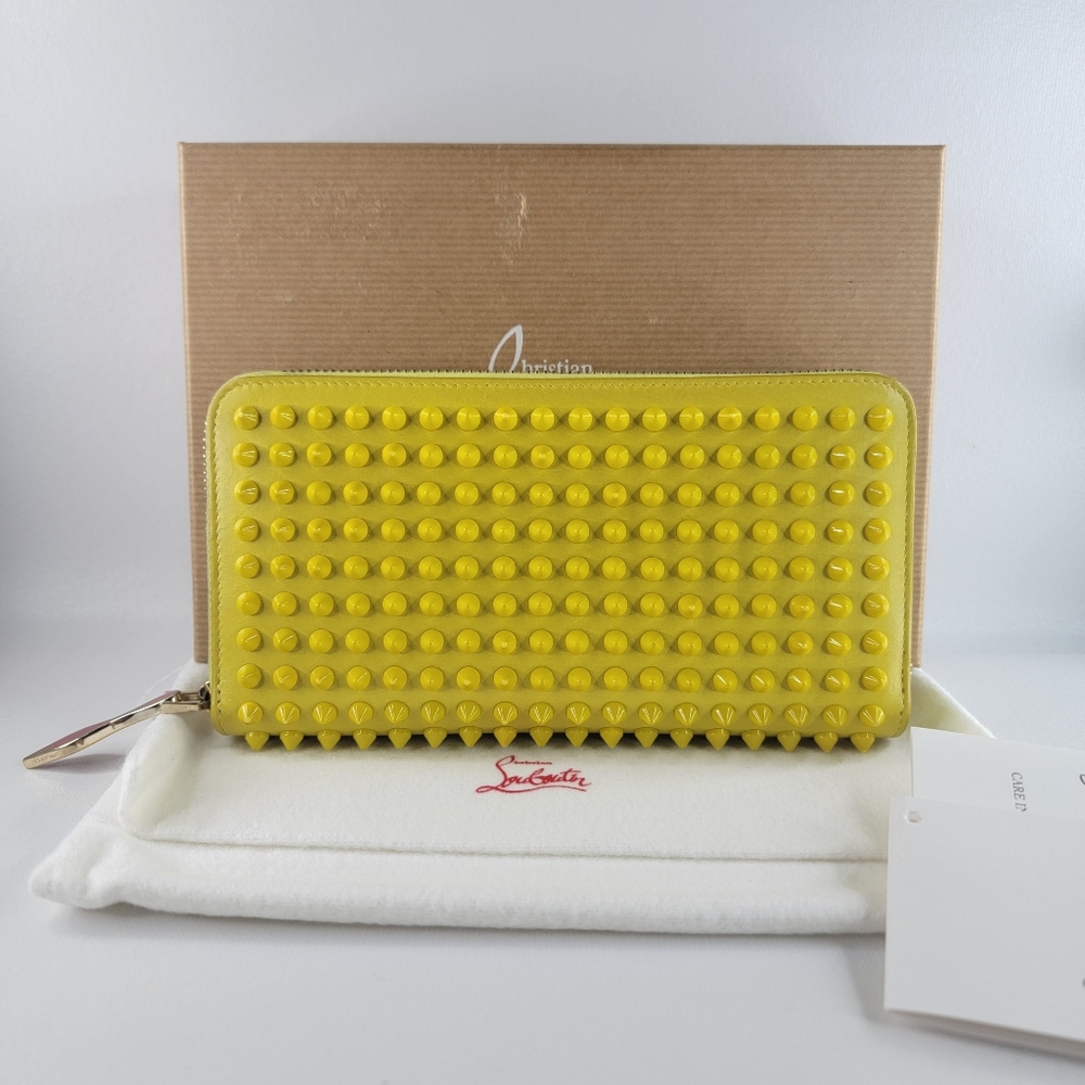 CHRISTIAN LOUBOUTIN Studs Spike Long Zip Wallet